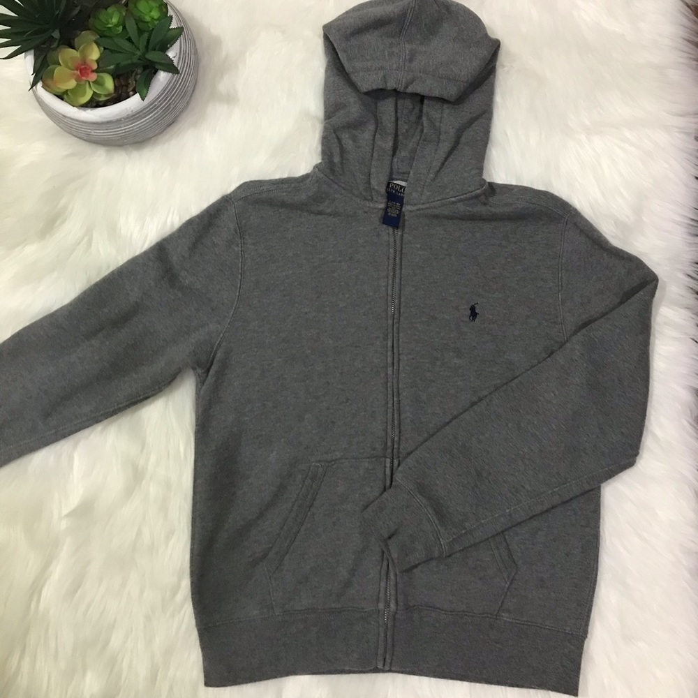 Ralph Lauren Full Zip Fleece Hooded Sweatshirt - Picture 2 of 4